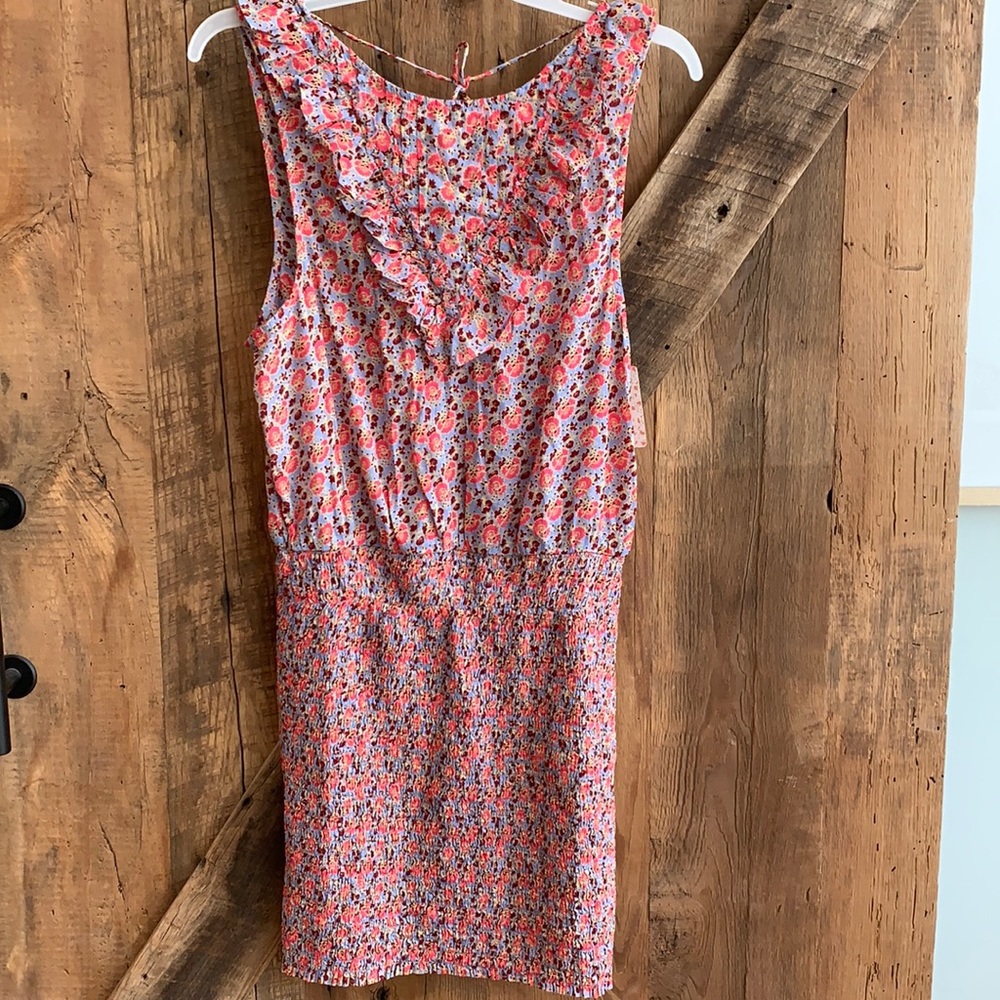 NWT Free People Chambray Combo dress L